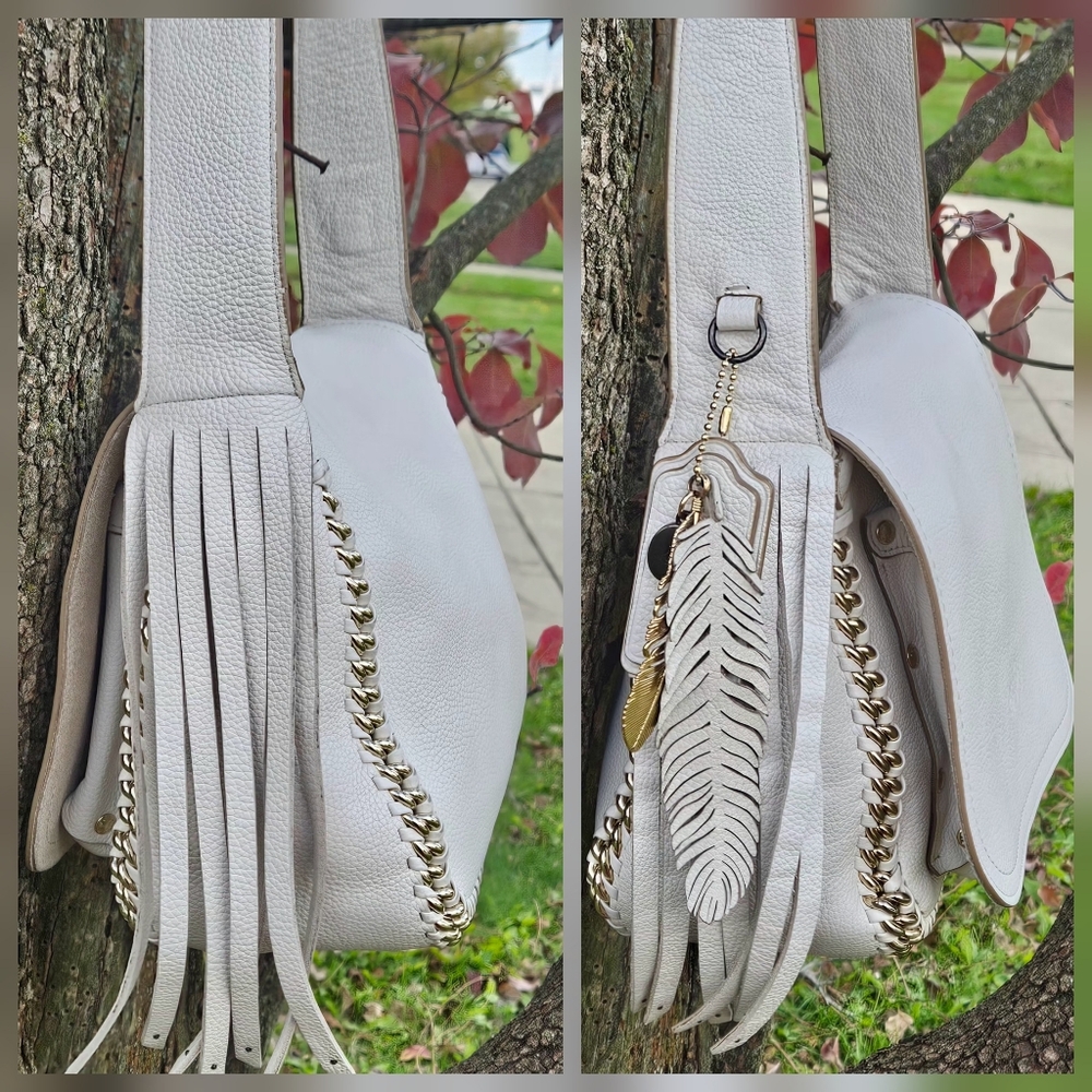 Coach Dakota Whiplash Fringe Crossbody - Picture 5 of 12